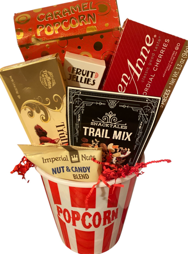Movie night mixed treat basket
