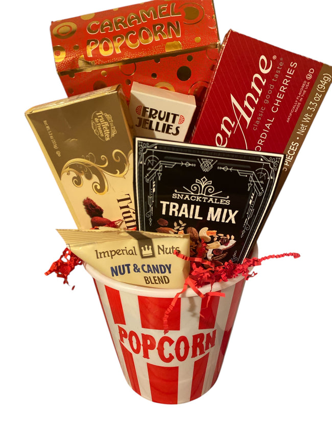 Movie night mixed treat basket