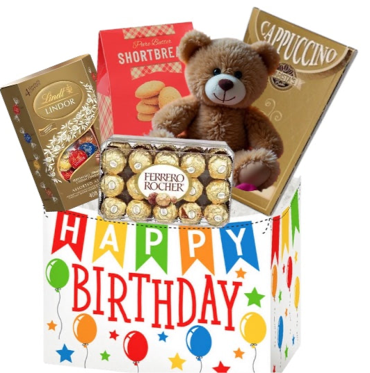 Gourmet Birthday Treats & Teddy Box