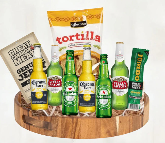 International Beer & Snacks Gift Basket