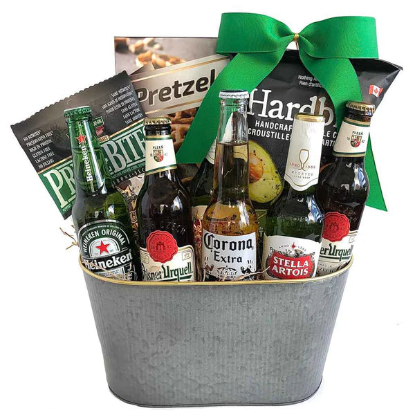 International Beer & Snack Gift Basket