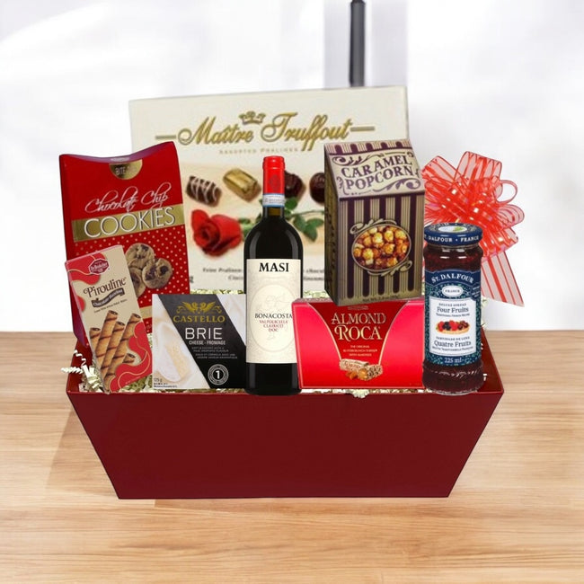 Gourmet Wine & Treats Gift Basket