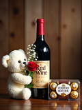 Romantic Wine and Sweet Treat Gift Set