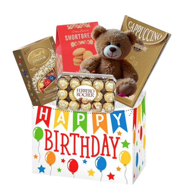 Gourmet Birthday Treats & Teddy Box